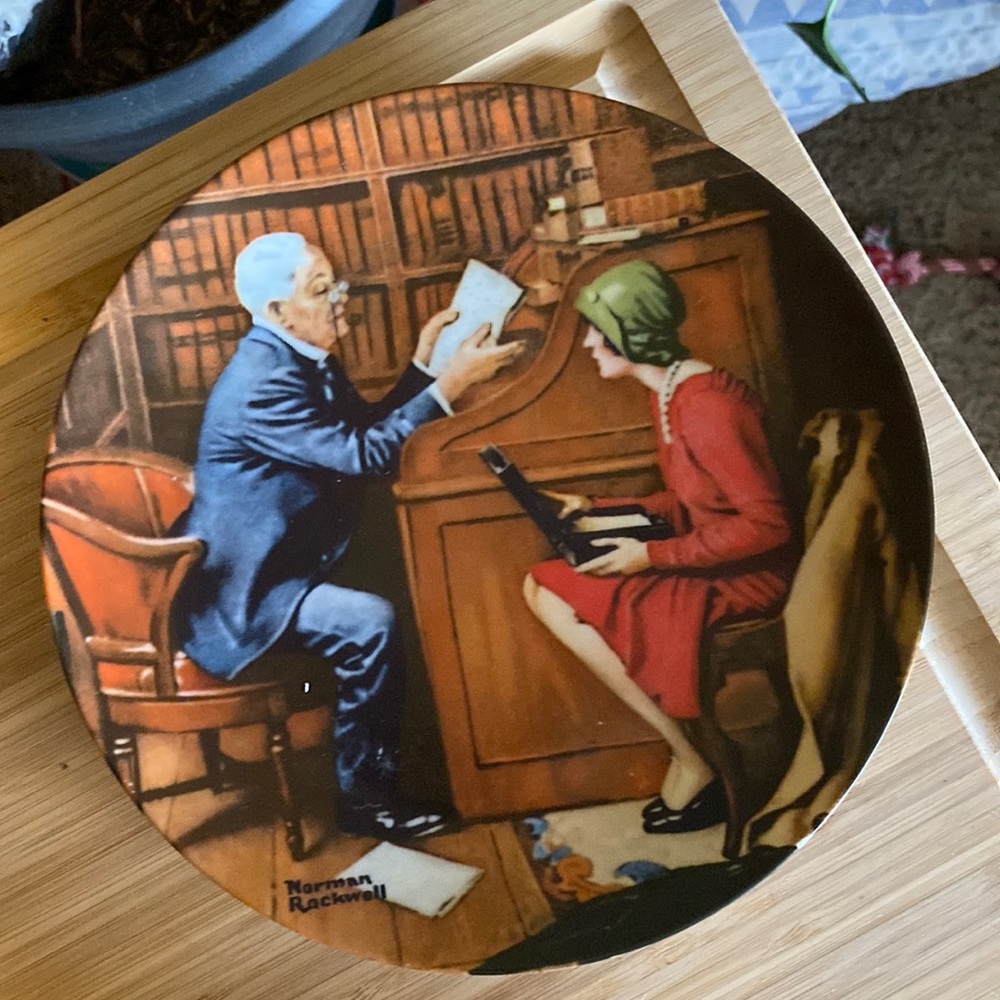 Vintage Norman Rockwell Plate